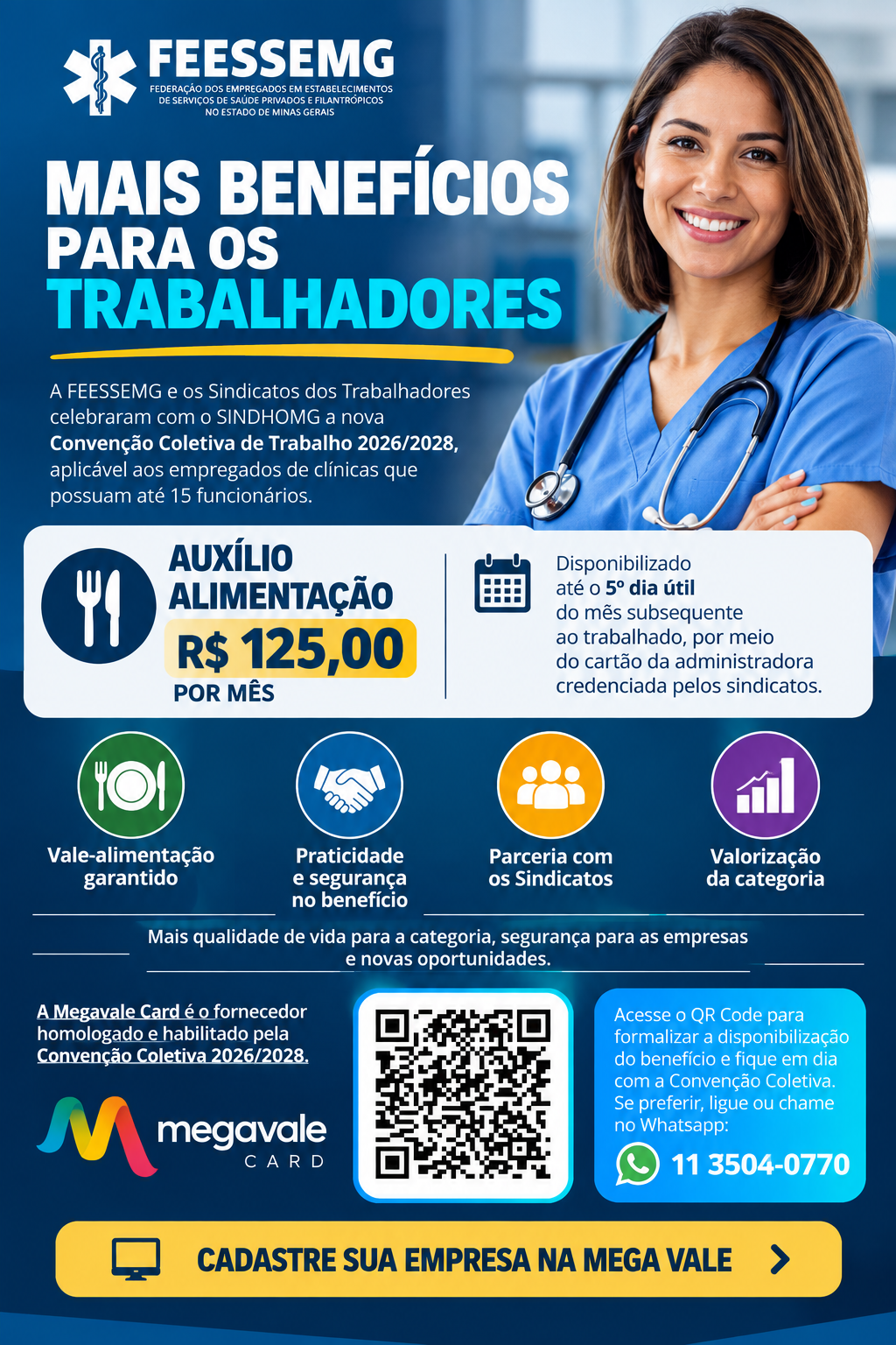 Auxílio Alimentação - CCT 2026/2028 - Mega Vale